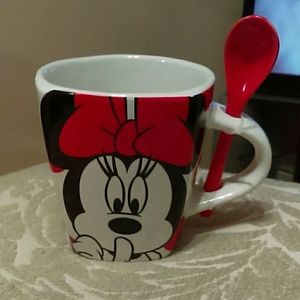 Minnie Mouse Mug with Spoon